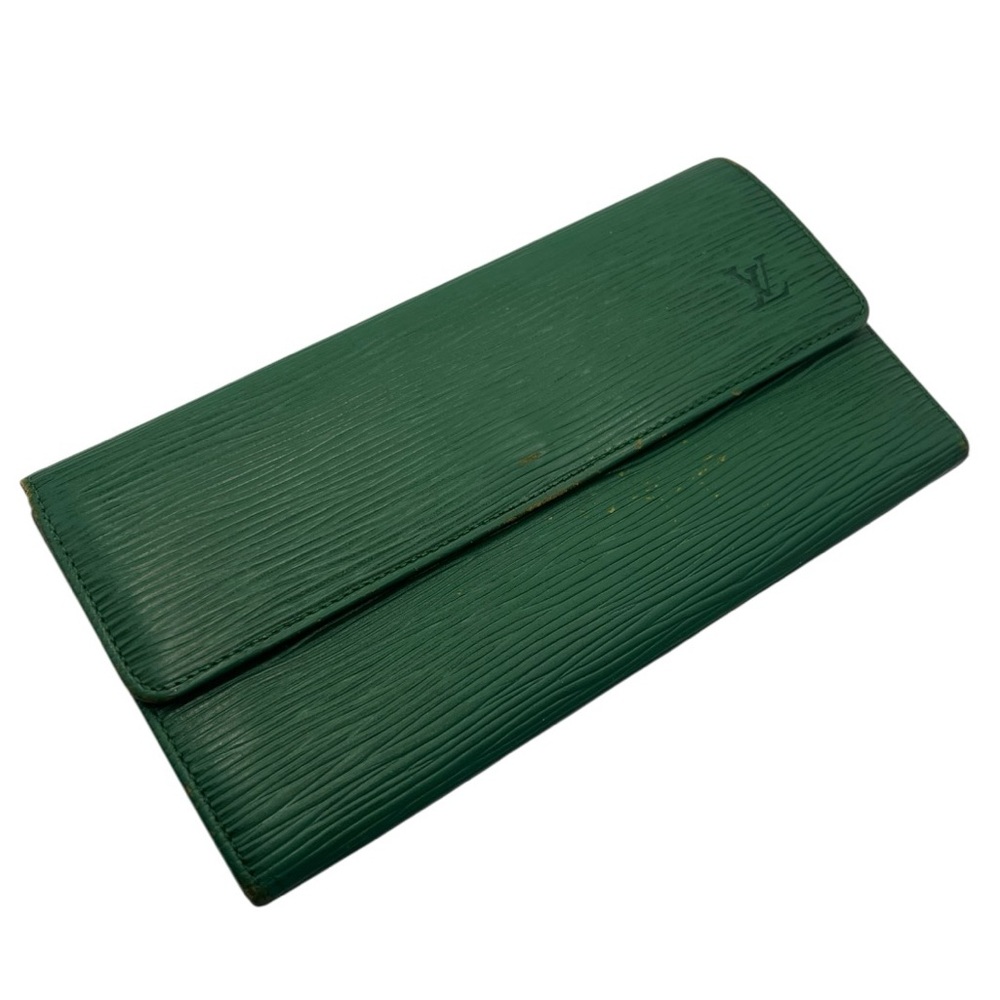 Vintage Louis Vuitton Green Epi Wallet Circa 1990